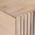 Mesa de centro de madera maciza de mango blanca 80x51x40