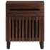 Mesita de noche madera maciza mango marrón 50x34x60