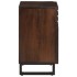Mesita de noche madera maciza mango marrón 50x34x60