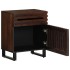 Mesita de noche madera maciza mango marrón 50x34x60
