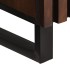 Mesita de noche madera maciza mango marrón 50x34x60