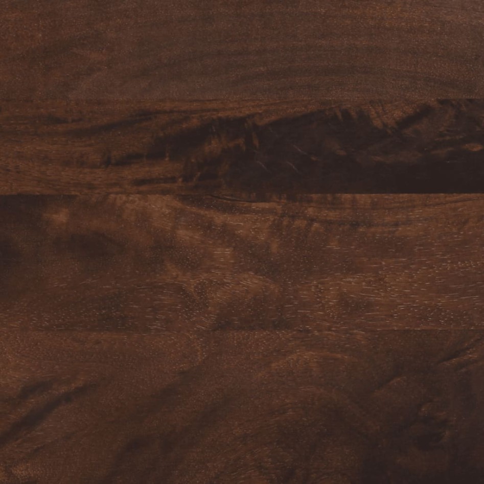 Mesita de noche madera maciza mango marrón 50x34x60