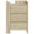Mesita de noche madera de ingeniería roble Sonoma 45x50x65