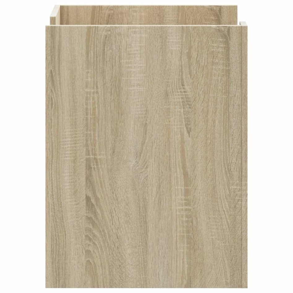 Mesita de noche madera de ingeniería roble Sonoma 45x50x65