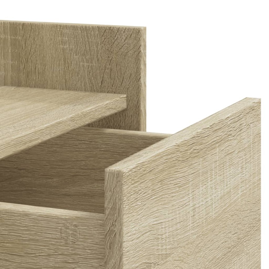 Mesita de noche madera de ingeniería roble Sonoma 45x50x65