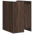 Mesita de noche madera de ingeniería marrón roble 45x50x65