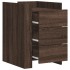 Mesita de noche madera de ingeniería marrón roble 45x50x65