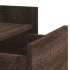 Mesita de noche madera de ingeniería marrón roble 45x50x65