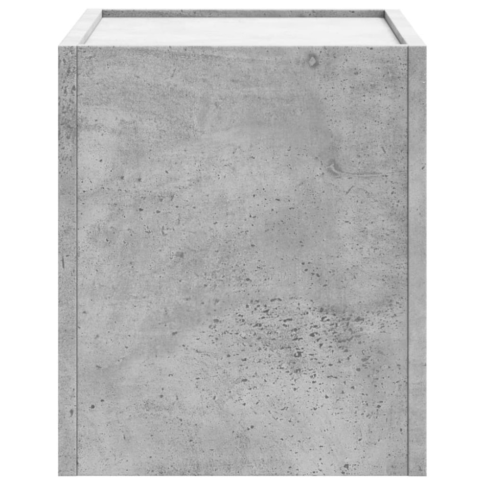 Mesitas de noche de pared 2 unidades gris hormigón 45x30x35