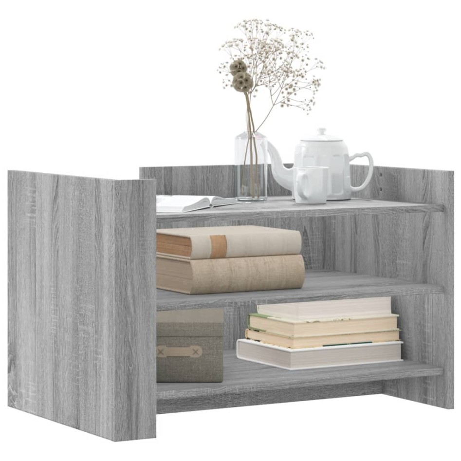 Mesa de centro de madera de ingeniería gris Sonoma 80x50x50