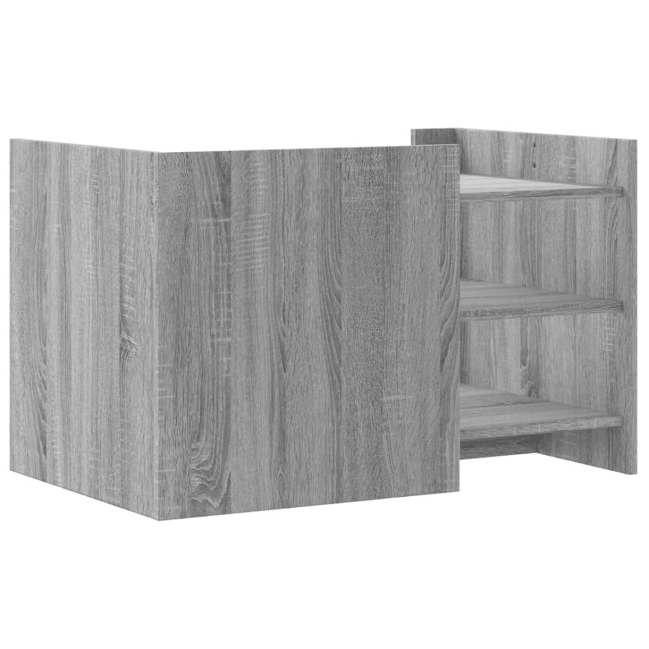 Mesa de centro de madera de ingeniería gris Sonoma 80x50x50