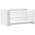 Mesa de centro de madera de ingeniería blanca 100x50x50