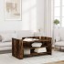 Mesa de centro madera de ingeniería roble ahumado 100x50x50