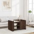 Mesa de centro de madera de ingeniería marrón roble 80x50x50