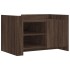 Mesa de centro de madera de ingeniería marrón roble 80x50x50
