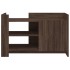 Mesa de centro de madera de ingeniería marrón roble 80x50x50