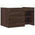 Mesa de centro de madera de ingeniería marrón roble 80x50x50