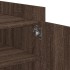 Mesa de centro de madera de ingeniería marrón roble 80x50x50