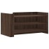 Mesa de centro madera de ingeniería marrón roble 100x50x50