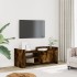 Mueble para TV madera contrachapada roble ahumado 100x35x40