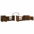 Mueble para TV madera contrachapada roble ahumado 100x35x40