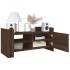 Mueble de TV madera de ingeniería marrón roble 80x35x40