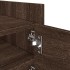 Mueble de TV madera de ingeniería marrón roble 80x35x40