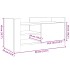 Mueble de TV madera de ingeniería marrón roble 80x35x40