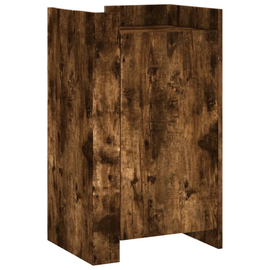 Aparador de madera de ingeniería roble ahumado 45x35x75