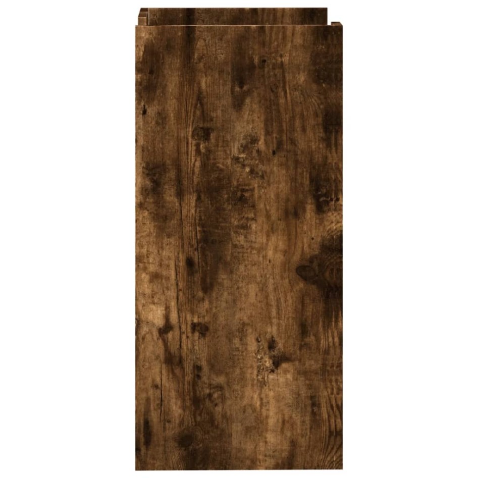 Aparador de madera de ingeniería roble ahumado 45x35x75