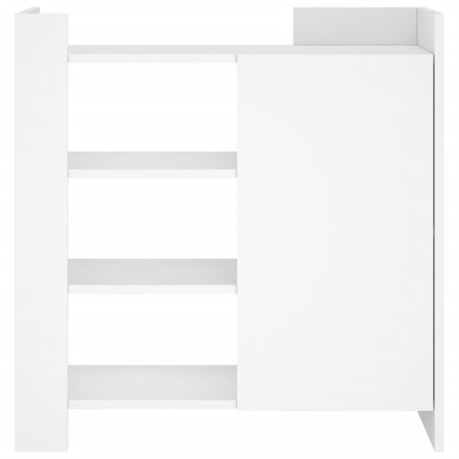 Aparador de madera de ingeniería blanco 73,5x35x75