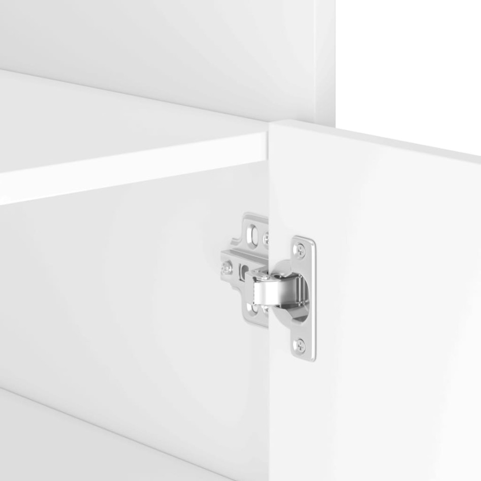 Aparador de madera de ingeniería blanco 73,5x35x75