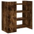 Aparador de madera de ingeniería roble ahumado 73,5x35x75