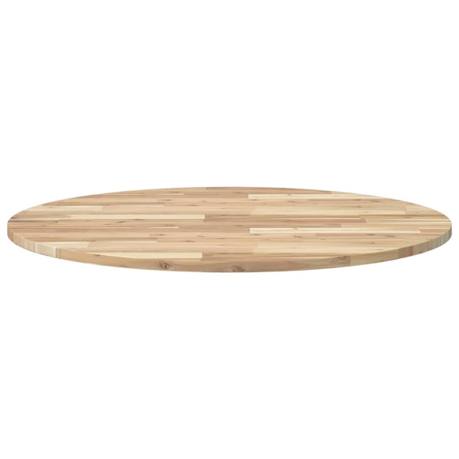 Tablero de mesa redondo madera maciza de acacia Ø90x2