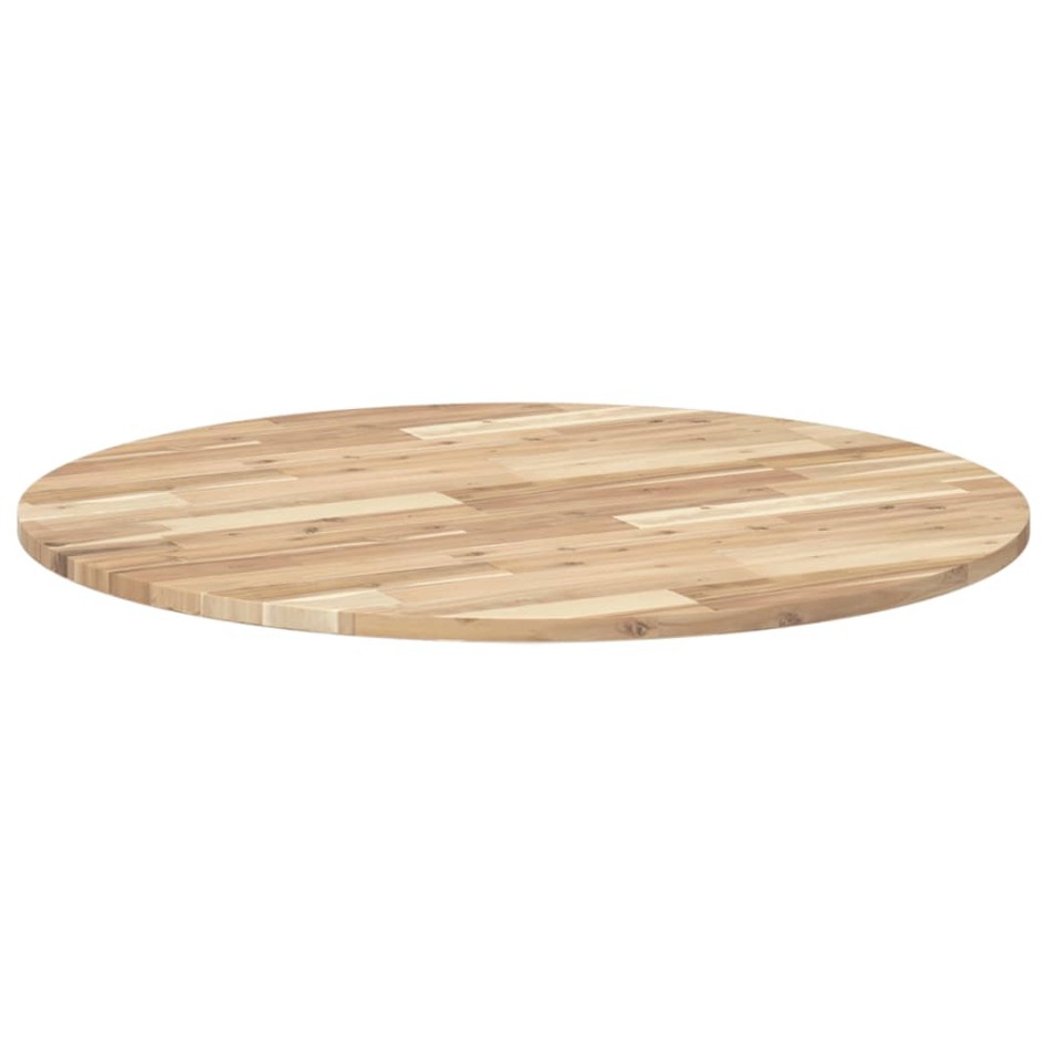 Tablero de mesa redondo madera maciza de acacia Ø90x2
