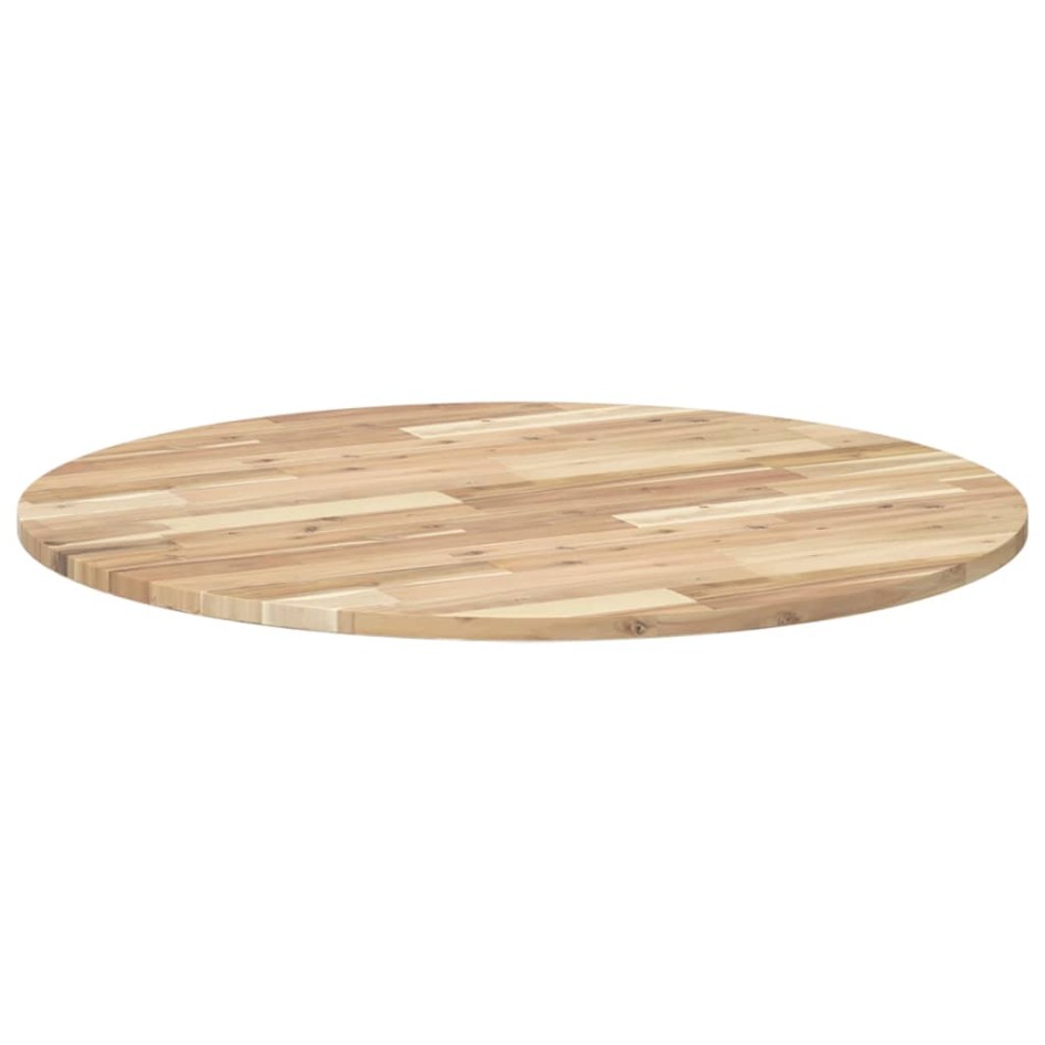 Tablero de mesa redondo madera maciza de acacia Ø90x2