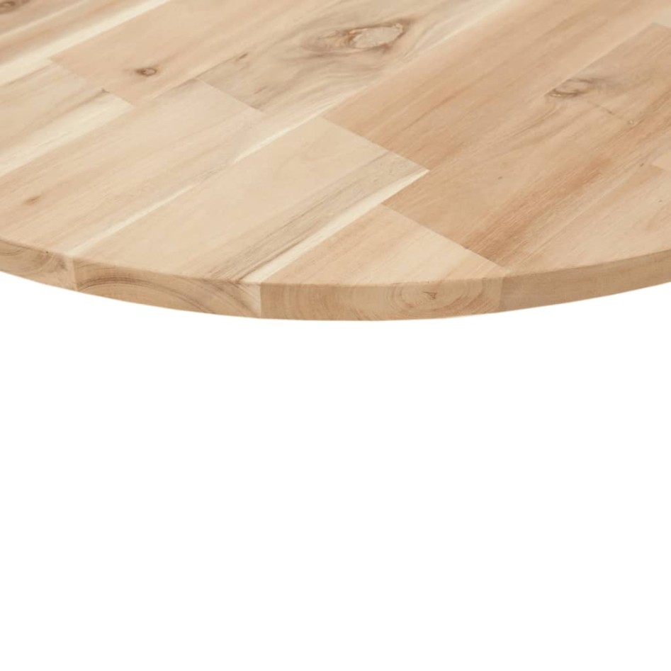 Tablero de mesa redondo madera maciza de acacia Ø90x2