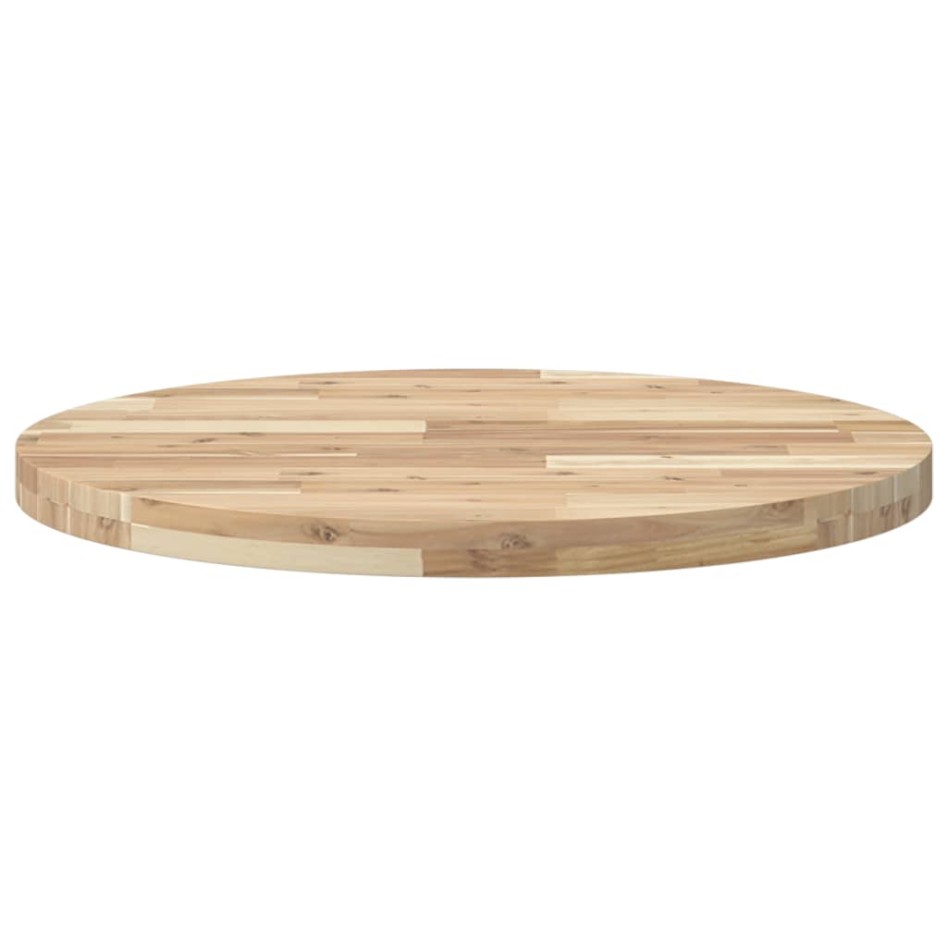Tablero de mesa redondo madera maciza de acacia Ø70x4