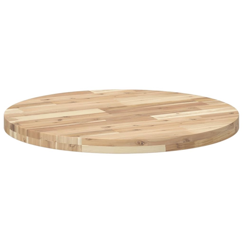 Tablero de mesa redondo madera maciza de acacia Ø70x4