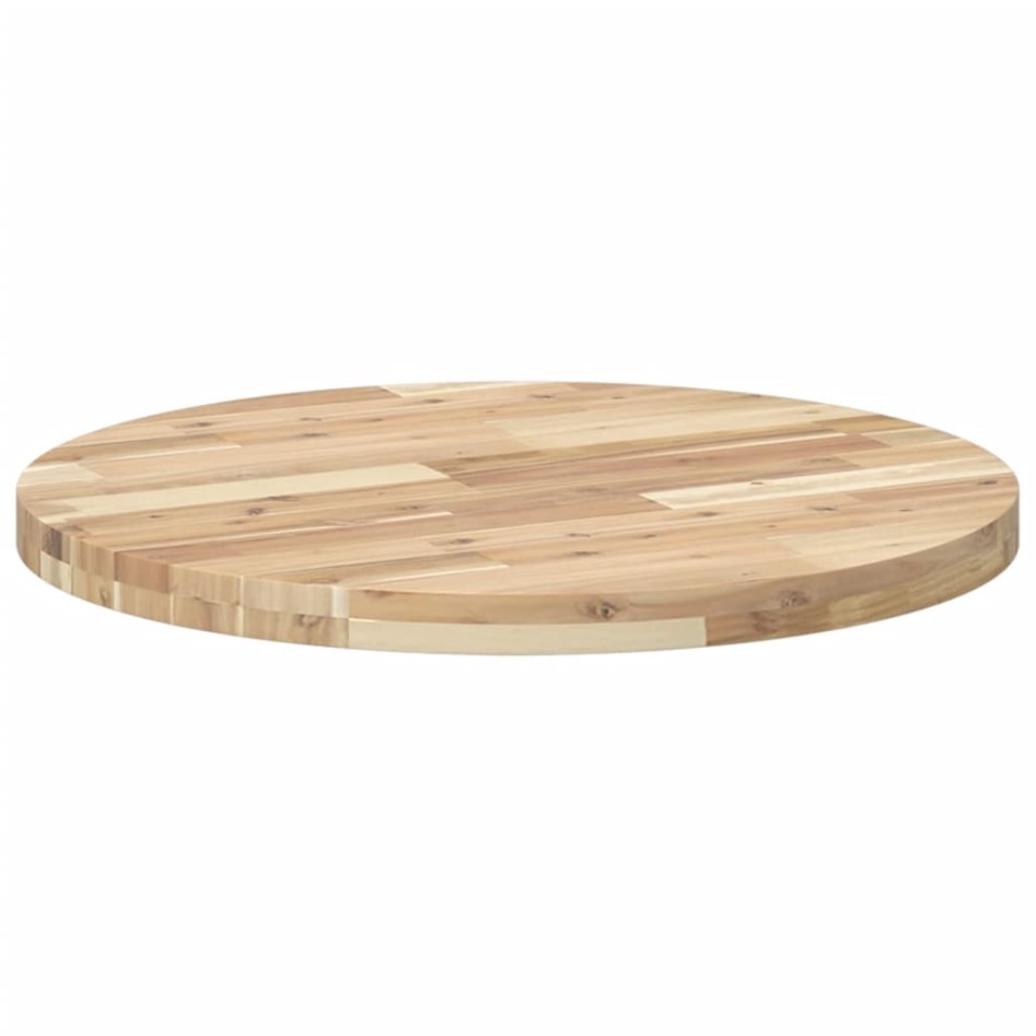 Tablero de mesa redondo madera maciza de acacia Ø70x4