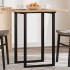 Tablero de mesa cuadrado madera maciza de acacia 70x70x2