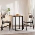 Tablero de mesa cuadrado madera maciza de acacia 70x70x2