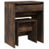 Tocador con taburete roble ahumado 60x40x113,5