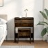 Tocador con taburete roble ahumado 60x40x113,5
