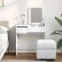 Tocador con espejo blanco 73x46,5x120