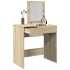 Tocador con espejo roble Sonoma 73x46,5x120