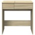 Tocador con espejo roble Sonoma 73x46,5x120
