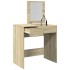 Tocador con espejo roble Sonoma 73x46,5x120