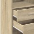 Aparador alto madera de ingeniería roble Sonoma 30x42,5x124