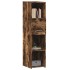 Aparador alto madera de ingeniería roble ahumado 30x42,5x124